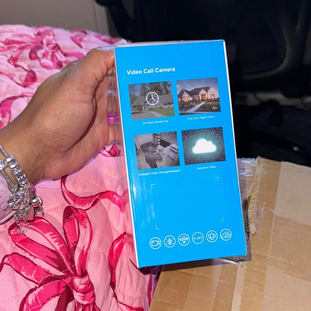 Video Call Camera with Face Recognition - White